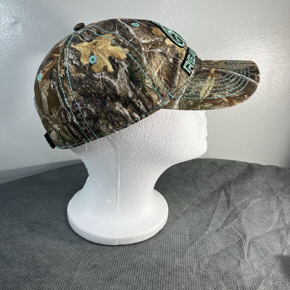 REALTREE Ladies Antler Camo Blue Teal Hat Cap Snapback Trucker BaseBall Hunting - Picture 8 of 8